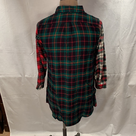 Lauren Ralph Lauren Plaid Pattern Blocking Shirt Dress Size Small - Picture 3 of 8